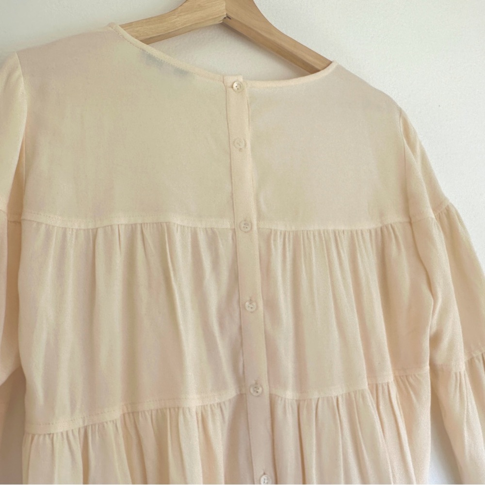 Madewell Tiered Button-Back Top - Picture 4 of 12